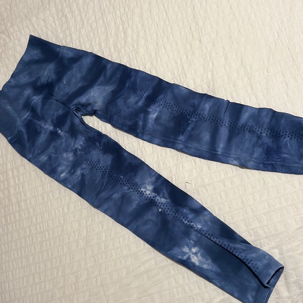 Free People shibori tie dye  blue Leggings